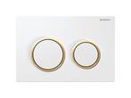 Veiling - Geberit bedieningsplaat Omega20 wit/goud, Nieuw