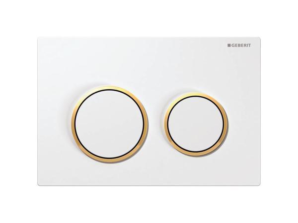 Veiling - Geberit bedieningsplaat Omega20 wit/goud, Doe-het-zelf en Verbouw, Sanitair