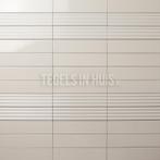 Wandtegel costa nova decor ribbel onda pale beige glans 5x20, Ophalen, Nieuw, 10 m² of meer, Wandtegels