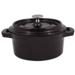 Gietijzeren Mini Braadpan Zwart | Ø9,3cm, Verzenden