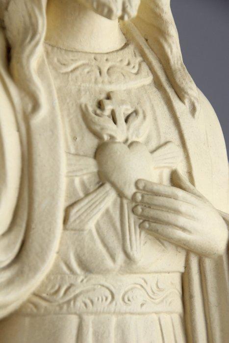 Beeldje - 45cm - Jezus met Heilig Hart - Gips, Antiek en Kunst, Antiek | Boeken en Bijbels