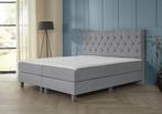 ACTIE! Boxspring Sevilla 180 200 Grijs, Huis en Inrichting, Verzenden, 180 cm, 200 cm, Nieuw