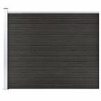 vidaXL Schuttingpaneel 175x146 cm HKC grijs, Tuin en Terras, Verzenden, Nieuw, Kunststof, 1 tot 2 meter