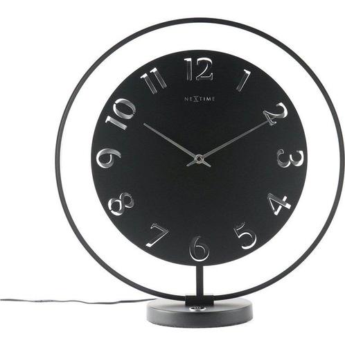 NeXtime klok 5188zw Ting, 41x40 cm, Wall, Black, Huis en Inrichting, Woonaccessoires | Klokken, Verzenden
