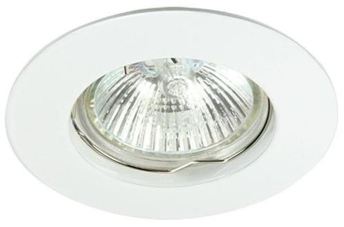 Greenlux inbouwspot rond vast glans wit grote rand, Huis en Inrichting, Lampen | Spots
