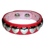 Fako Bijoux® - Armband - Studs - Hartjes - Rood, Verzenden, Nieuw
