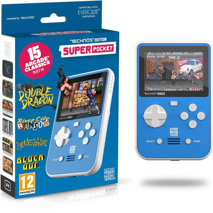 Technos - Super Pocket gaming handheld - 15 games - USB-C, Spelcomputers en Games, Spelcomputers | Overige, Verzenden