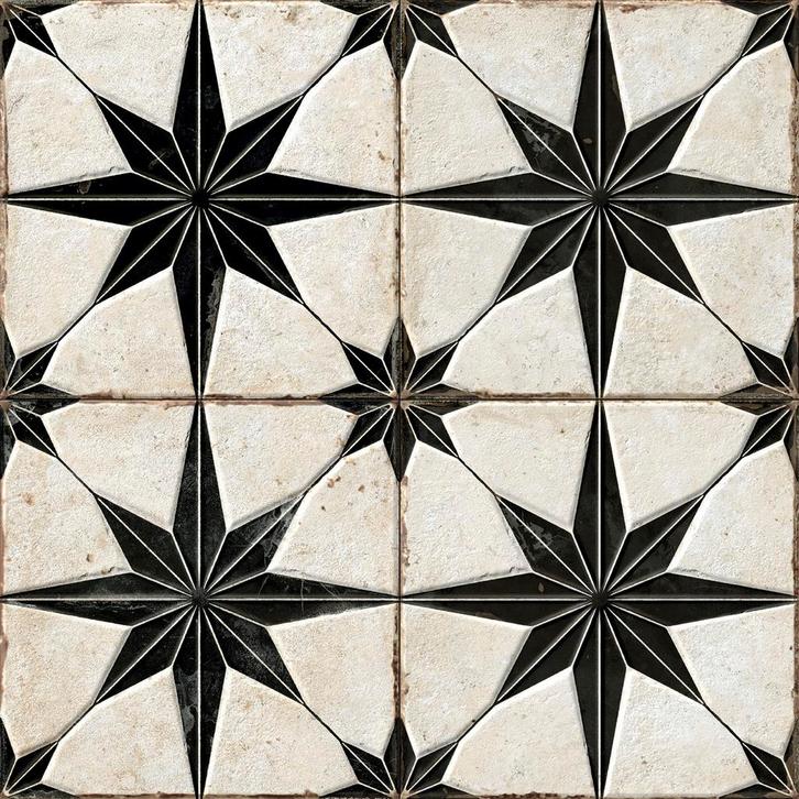 Vloertegel / wandtegel starlight zwart 22.3x22.3, Doe-het-zelf en Verbouw, Tegels, Vloertegels, Nieuw, 10 m² of meer, Keramiek