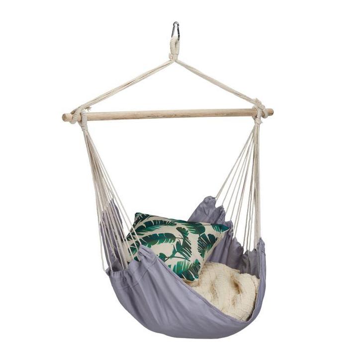 Hangstoel / Grijs / hangmatstoel / kinderhangmat, Tuin en Terras, Tuinmeubel-accessoires, Nieuw, Ophalen of Verzenden