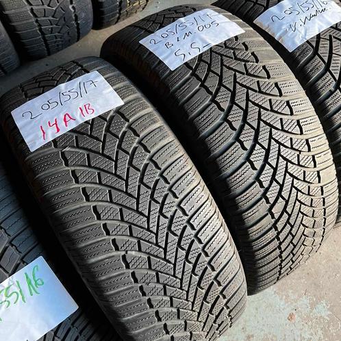 2 x Bridgestone Blizzak LM-005 205-55-17 Winterbanden 5,5mm, Auto-onderdelen, Banden en Velgen, 17 inch, Winterbanden, 205 mm