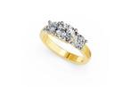 Ring - 14 karaat Geel goud - 4.11ct. tw. Diamant (Lab-grown), Nieuw