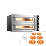 GGM Gastro | Elektrische pizzaoven - 6+6x 30cm (Diepte) - |, Tuin en Terras, Pizzaovens, Verzenden, Nieuw, GGM Gastro
