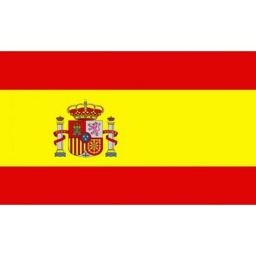 Vlag van Spanje mini formaat 60 x 90 cm - Spanje versiering, Hobby en Vrije tijd, Feestartikelen, Ophalen of Verzenden