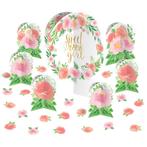 Versiering Set Baby Meisje Bloemen 27 delig, Hobby en Vrije tijd, Feestartikelen, Verzenden, Nieuw