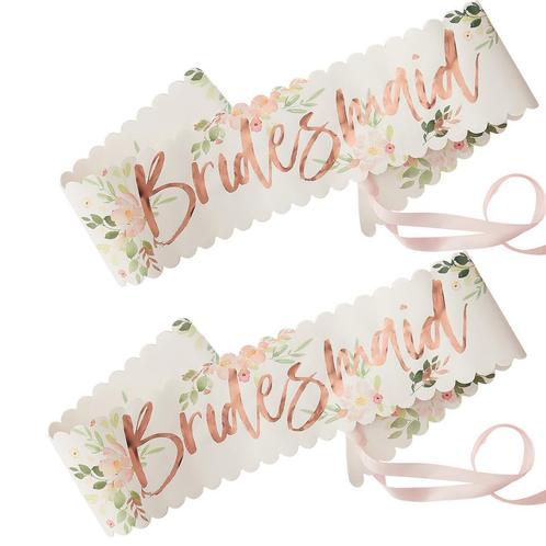 Sjerp Bridesmaid Bloemen 75cm 2st, Hobby en Vrije tijd, Feestartikelen, Nieuw, Verzenden