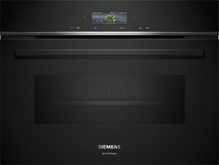 Siemens CM724G1B3 inbouw oven met magnetron - zwart glas, Witgoed en Apparatuur, Ovens, Inbouw, Hete lucht, Nieuw, Oven met grill