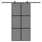 vidaXL Schuifdeur met beslag 102,5x205 cm gehard glas en, Doe-het-zelf en Verbouw, Deuren en Horren, Verzenden, Nieuw