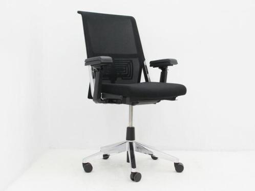 Bureaustoel Comforto D5965 - bekleding zwart - voetkruis, Huis en Inrichting, Bureaus, Gebruikt, Ophalen of Verzenden