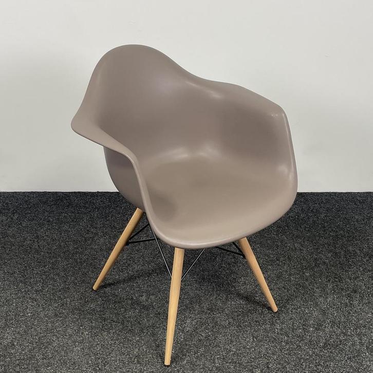 Bruine Kuipstoel - Houten Onderstel, Huis en Inrichting, Stoelen, Bruin, Gebruikt, Ophalen of Verzenden