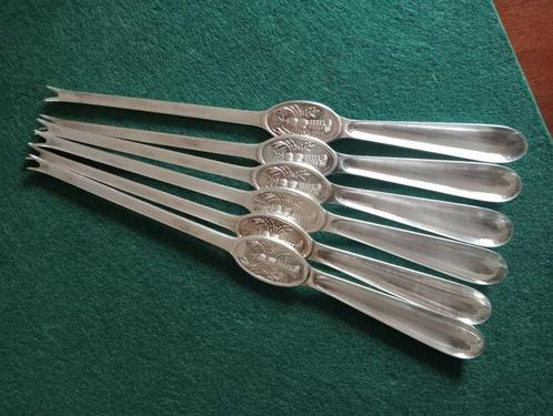 NS Alpacca - Bestekset (6) - Zilver, Antiek en Kunst, Antiek | Keukenbenodigdheden