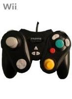 MarioWii.nl: Piranha Gamecube Controller Zwart - iDEAL!, Ophalen of Verzenden, Zo goed als nieuw