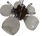 Plafondlamp - Glas, Hout, Metaal