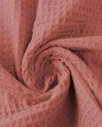 Wafel Katoen Dusty Oudroze, Nieuw, Roze