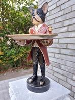 Beeld, french buldog as budhler with plateau - 50 cm -
