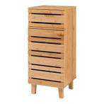 Badkamerskast Epind bamboe 75x33x30 cm naturel [en.casa], Huis en Inrichting, Badkamer | Badkamermeubels, Verzenden, Nieuw