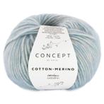 Katia Concept Cotton-Merino - 142 duifblauw - Katoen/Merin, Ophalen of Verzenden, Nieuw