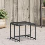vidaXL Tuinkrukken 4 st poly rattan zwart, Verzenden, Nieuw, Rotan
