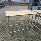 Zeer nette hoge RVS werktafel met trespa blad 140x70 cm hoog, Huis en Inrichting, Ophalen of Verzenden, Nieuw