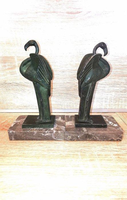 sculptuur, Serre-livres signé Adam Feron - 18 cm -, Antiek en Kunst, Kunst | Designobjecten