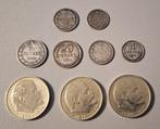 Rusland. Lot of 9 coins, incl. silver Kopecks, various