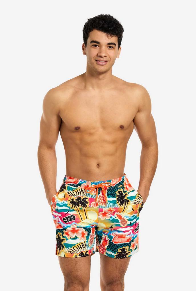 Hawaii Zwembroek Aloha Heren Opposuits, Kleding | Heren, Carnavalskleding en Feestkleding, Nieuw, Ophalen of Verzenden