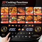 Airfryer XXL - heteluchtfriteuse - 8L - 2000W - Zwart, Verzenden, Zo goed als nieuw