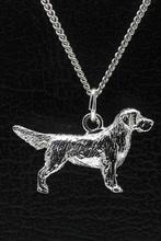 Zilveren Golden retriever ketting hanger - groot, Verzenden, Nieuw