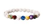 Style King Chakra Kralenarmband met Howliet, Nieuw