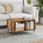 vidaXL Salontafel 60x50x36,5 cm bewerkt hout oud houtkleurig, Huis en Inrichting, Tafels | Salontafels, Verzenden, Nieuw, Overige houtsoorten