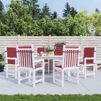 vidaXL Tuinstoelkussens 6 st 100x50x3 cm oxford stof, Verzenden, Nieuw, Rood