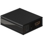Goobay HDMI Audio Extractor 4K@60Hz - Zwart - haalt de, Nieuw, Verzenden