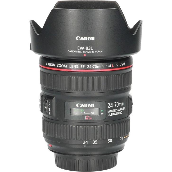 Tweedehands Canon EF 24-70mm f/4.0L IS USM CM4466, Audio, Tv en Foto, Fotografie | Lenzen en Objectieven, Groothoeklens, Gebruikt