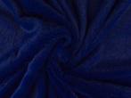 Kortharig bont stof – Donkerblauw, 200 cm of meer, Nieuw, Blauw, Polyester