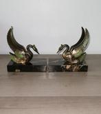 Boekensteunen (2) - Marmer, Zinklegering - Art Deco, Antiek en Kunst