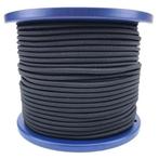 4mm Elastisch Touw - Zwart - 100 meter op rol, Verzenden, Nieuw