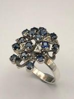 Zonder Minimumprijs - Ring Zilver - Blauw saffier, Nieuw