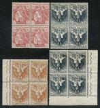 Koninkrijk Italië 1915/1916 - Croce Rossa, prachtige kwartet, Gestempeld