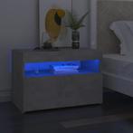 vidaXL Nachtkastje met LED-verlichting 60x35x40 cm, Huis en Inrichting, Slaapkamer | Nachtkastjes, Nieuw, Verzenden