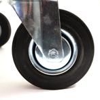 Stalen plateauwagen met inklapbare duwbeugel, lvm. 300 kg  -, Verzenden