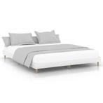 Bedframe 150x200 Bewerkt Hout - Retourdeal - Luxe Slaapco..., Huis en Inrichting, Slaapkamer | Bedden, Wit, Ophalen of Verzenden